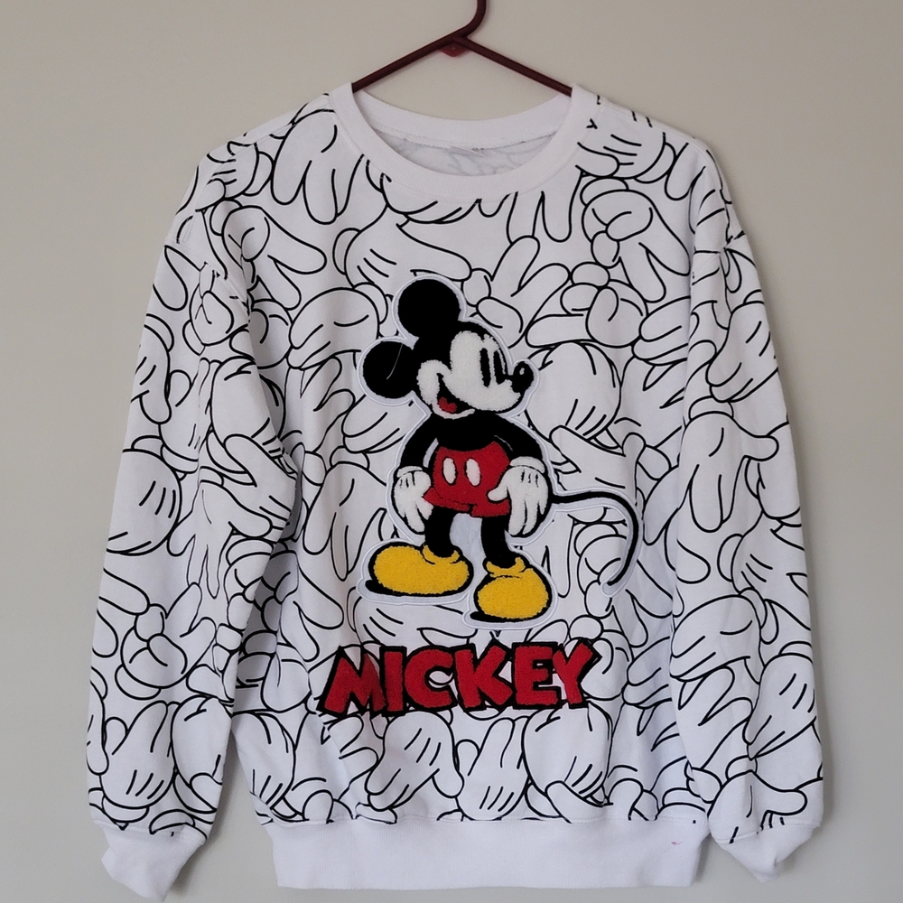 Mickey Mouse White Sweater